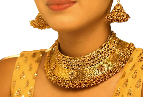 Classy Gold Finish Nacklace - Shoppable Jewelry